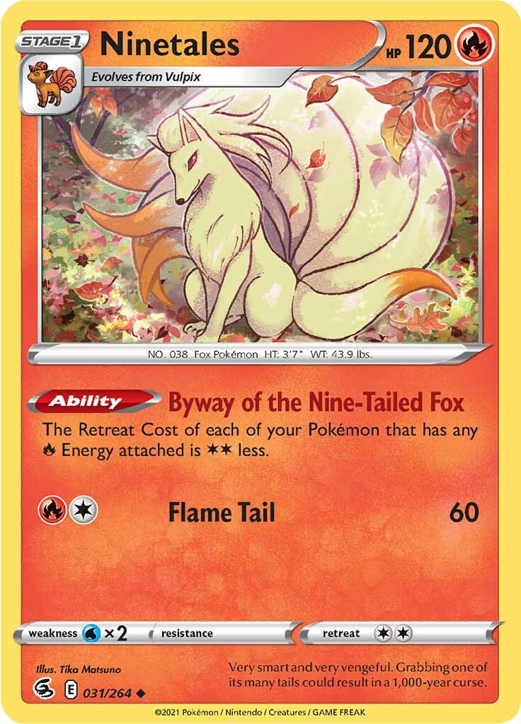 Ninetales (031/264) [Sword & Shield: Fusion Strike] | Dumpster Cat Games