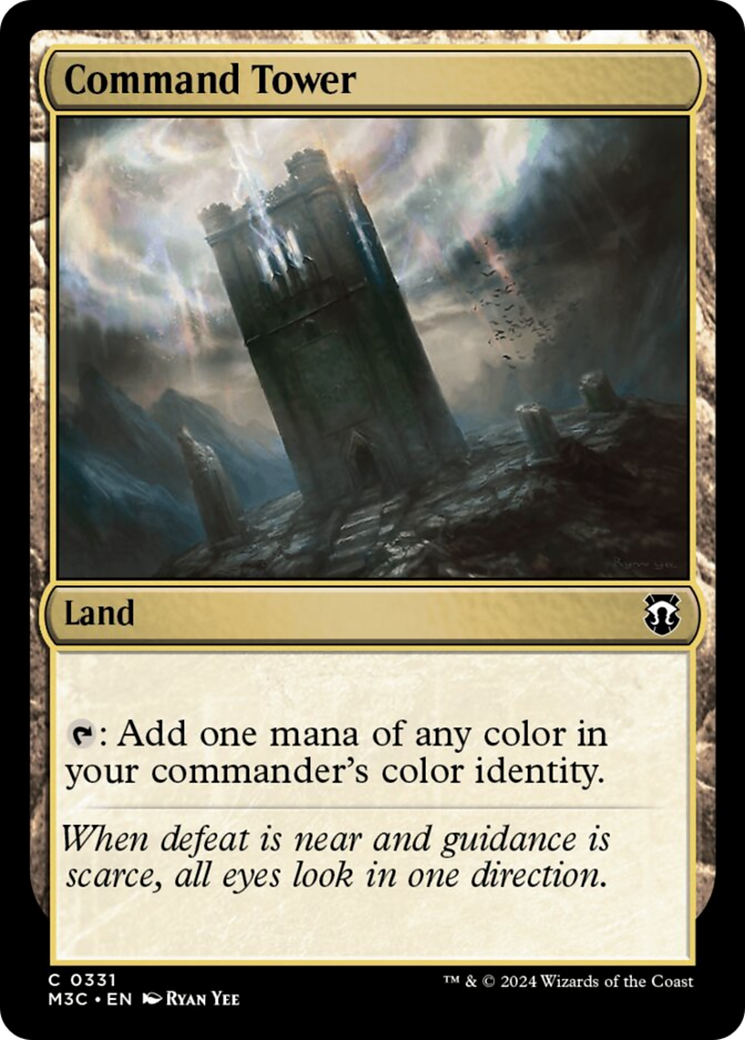 Command Tower (Ripple Foil) [Modern Horizons 3 Commander] | Dumpster Cat Games