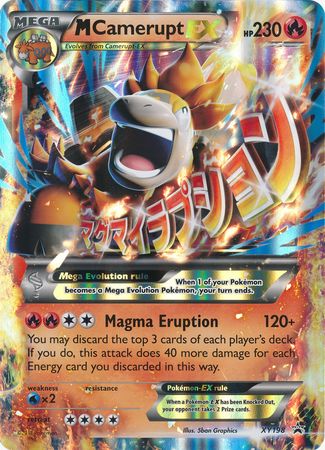 M Camerupt EX (XY198) (Jumbo Card) [XY: Black Star Promos] | Dumpster Cat Games