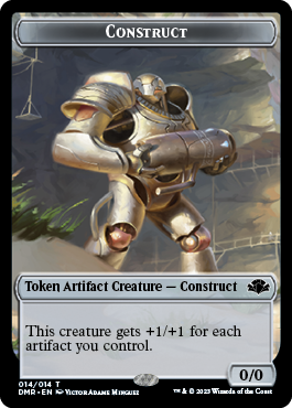 Insect // Construct Double-Sided Token [Dominaria Remastered Tokens] | Dumpster Cat Games