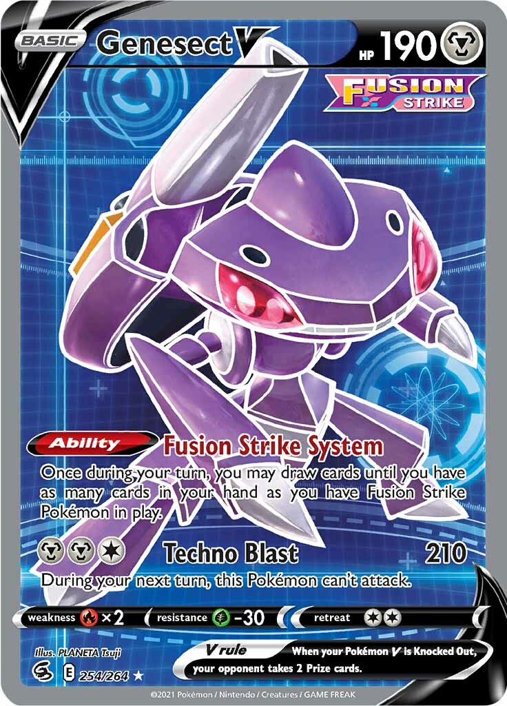 Genesect V (254/264) [Sword & Shield: Fusion Strike] | Dumpster Cat Games