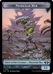 Phyrexian Myr // Knight Double-Sided Token [March of the Machine Tokens] | Dumpster Cat Games