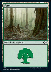 Forest (489) (Foil Etched) [Modern Horizons 2] | Dumpster Cat Games