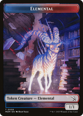 Elemental (09) // Dinosaur Double-Sided Token [March of the Machine Tokens] | Dumpster Cat Games