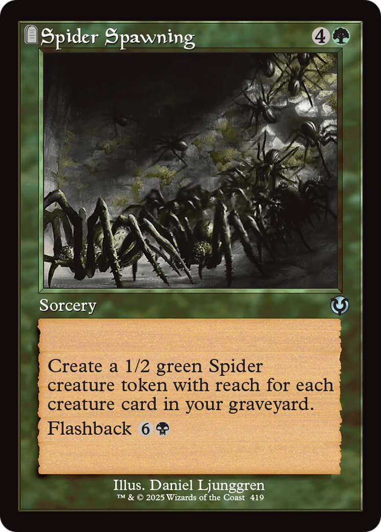 Spider Spawning (Retro Frame) [Innistrad Remastered] | Dumpster Cat Games