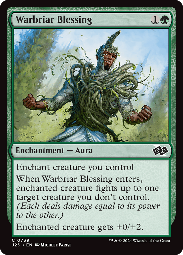 Warbriar Blessing [Foundations Jumpstart] | Dumpster Cat Games