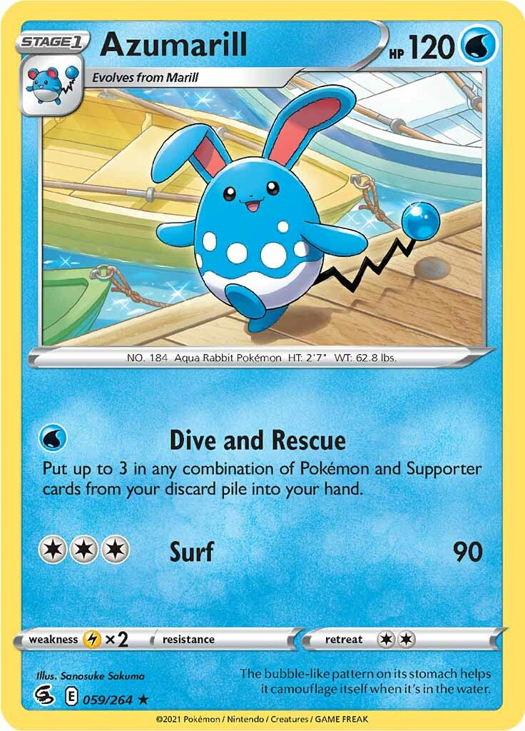 Azumarill (059/264) [Sword & Shield: Fusion Strike] | Dumpster Cat Games