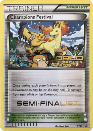 Champions Festival (XY91) (2015 Semi-Finalist) [XY: Black Star Promos] | Dumpster Cat Games