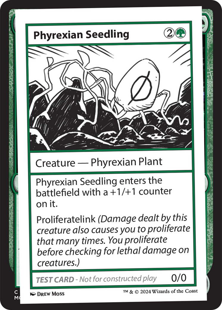 Phyrexian Seedling [Mystery Booster 2 Playtest Cards] | Dumpster Cat Games