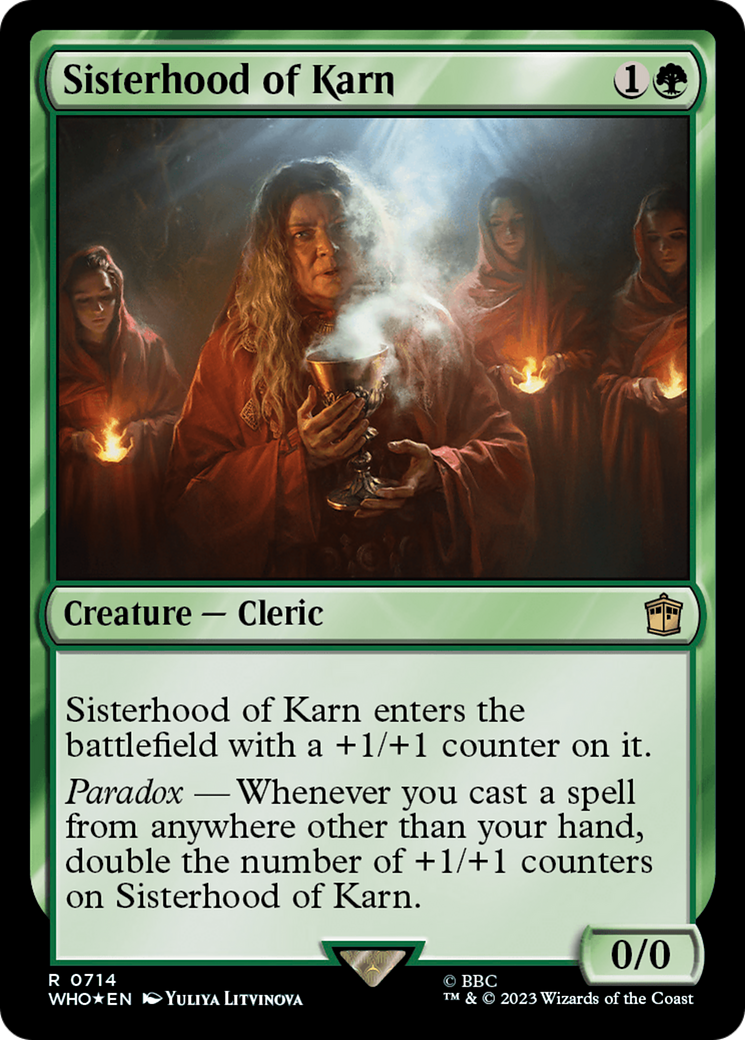 Sisterhood of Karn (Surge Foil) [Doctor Who] | Dumpster Cat Games