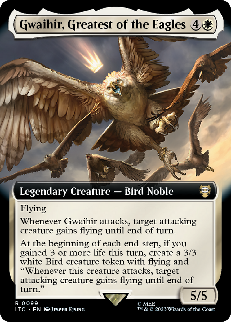 Gwaihir, Greatest of the Eagles (Extended Art) [The Lord of the Rings: Tales of Middle-Earth Commander] | Dumpster Cat Games