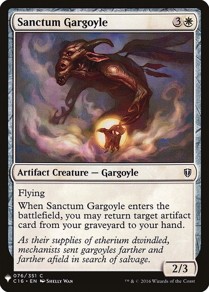 Sanctum Gargoyle [Mystery Booster] | Dumpster Cat Games