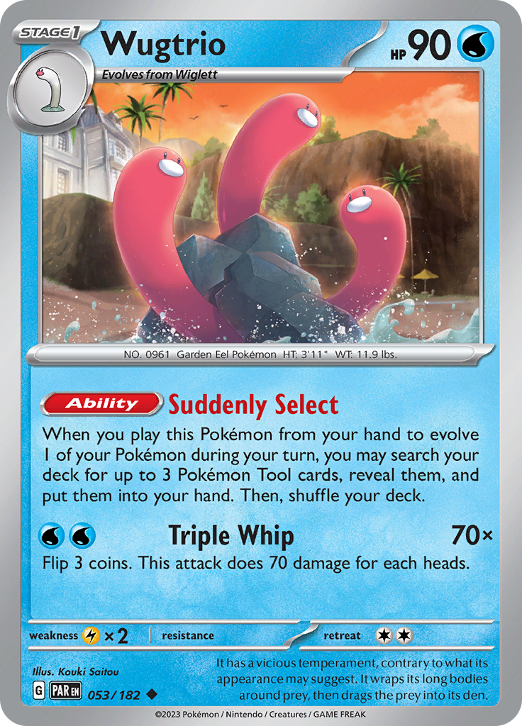 Wugtrio (053/182) [Scarlet & Violet: Paradox Rift] | Dumpster Cat Games