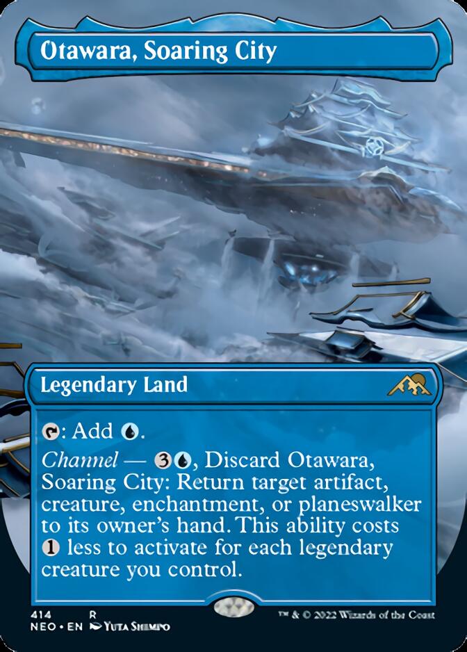 Otawara, Soaring City (Borderless Alternate Art) [Kamigawa: Neon Dynasty] | Dumpster Cat Games