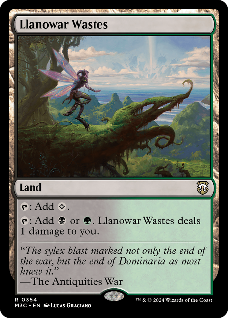 Llanowar Wastes (Ripple Foil) [Modern Horizons 3 Commander] | Dumpster Cat Games