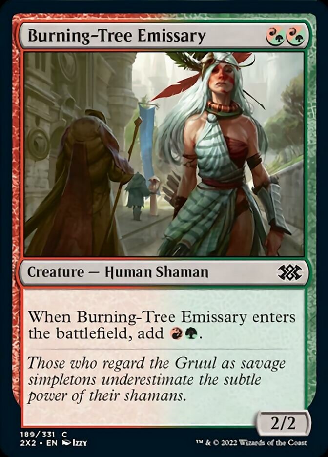 Burning-Tree Emissary [Double Masters 2022] | Dumpster Cat Games