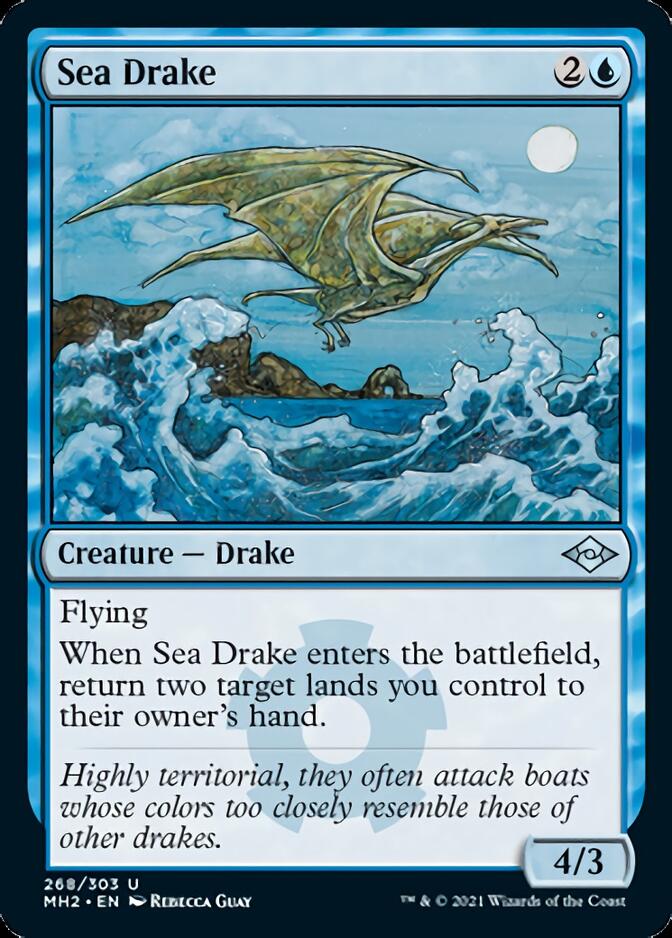 Sea Drake (Foil Etched) [Modern Horizons 2] | Dumpster Cat Games