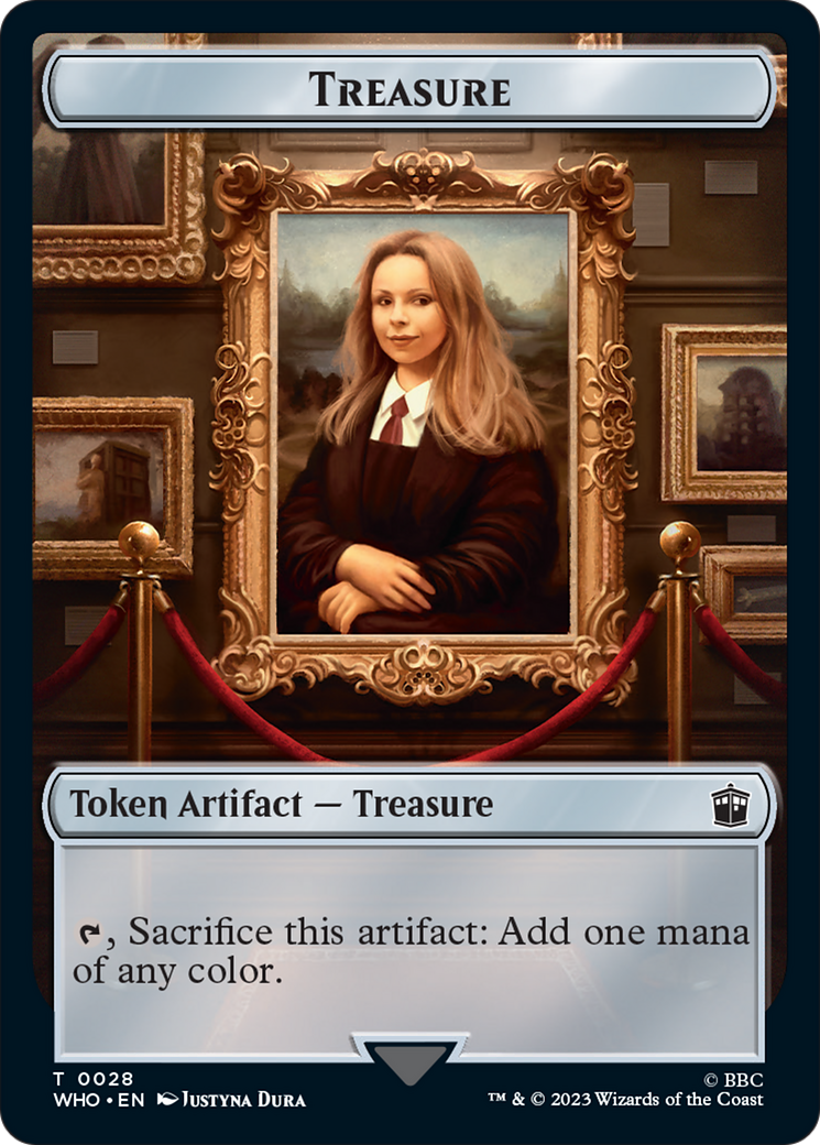 Soldier // Treasure (0028) Double-Sided Token [Doctor Who Tokens] | Dumpster Cat Games