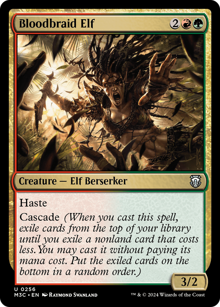 Bloodbraid Elf (Ripple Foil) [Modern Horizons 3 Commander] | Dumpster Cat Games