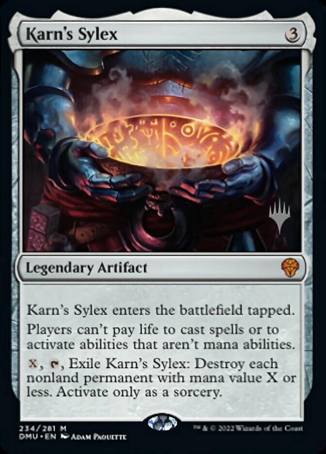 Karn's Sylex (Promo Pack) [Dominaria United Promos] | Dumpster Cat Games