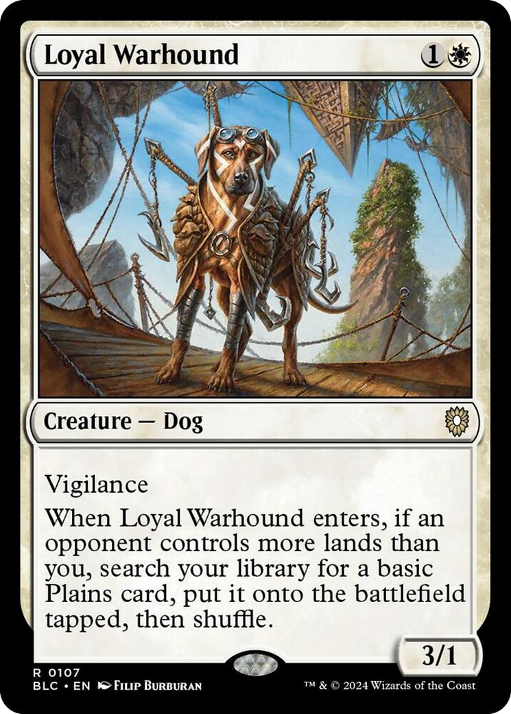 Loyal Warhound [Bloomburrow Commander] | Dumpster Cat Games