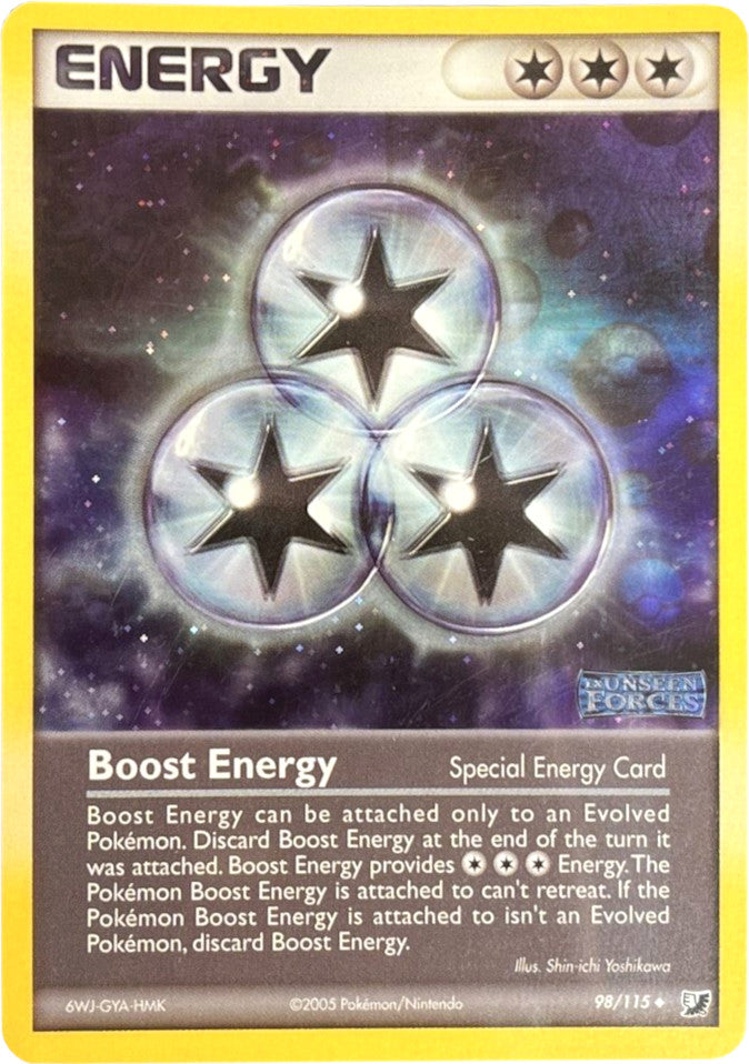 Boost Energy (98/115) (Stamped) [EX: Unseen Forces] | Dumpster Cat Games