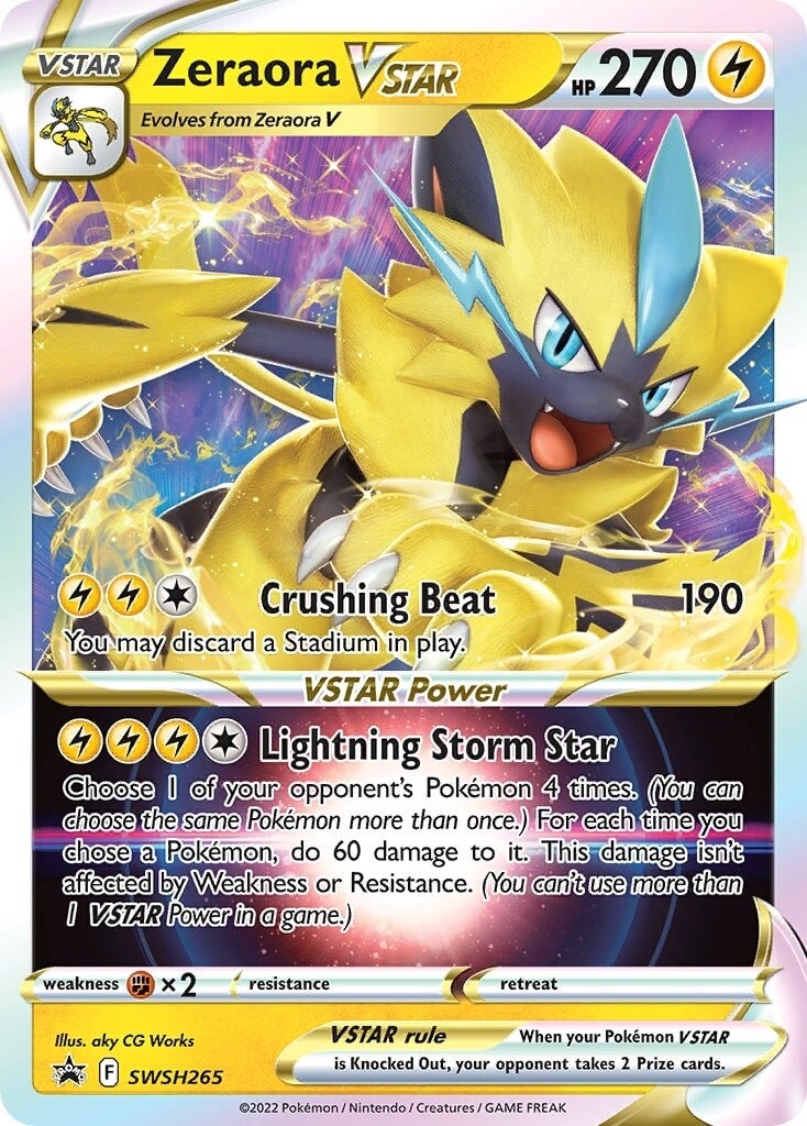 Zeraora VSTAR (SWSH265) [Sword & Shield: Black Star Promos] | Dumpster Cat Games