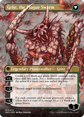 Grist, Voracious Larva // Grist, the Plague Swarm (Borderless) (Textured Foil) [Modern Horizons 3] | Dumpster Cat Games