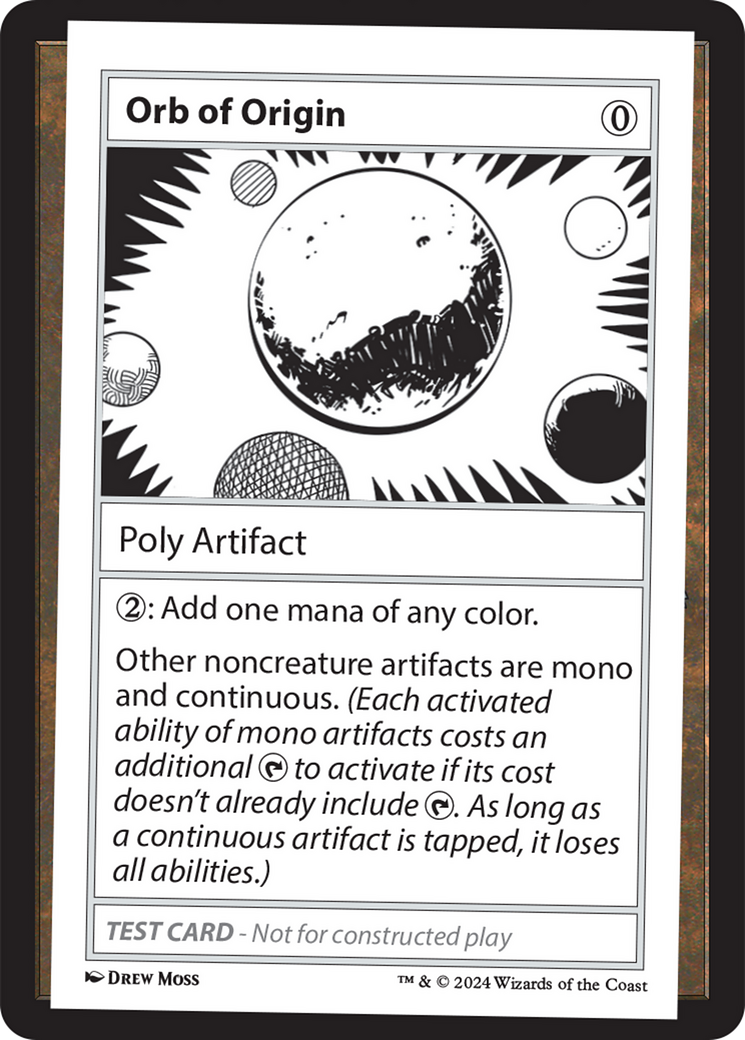 Orb of Origin [Mystery Booster 2 Playtest Cards] | Dumpster Cat Games