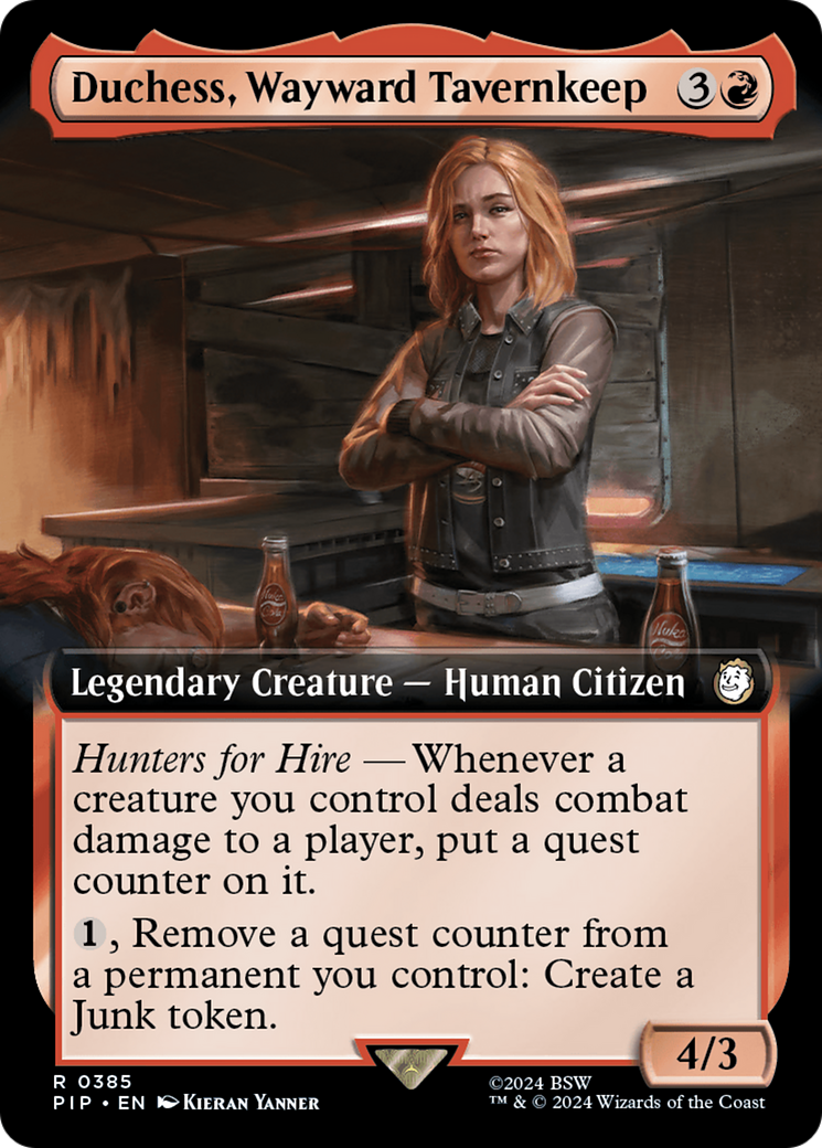 Duchess, Wayward Tavernkeep (Extended Art) [Fallout] | Dumpster Cat Games