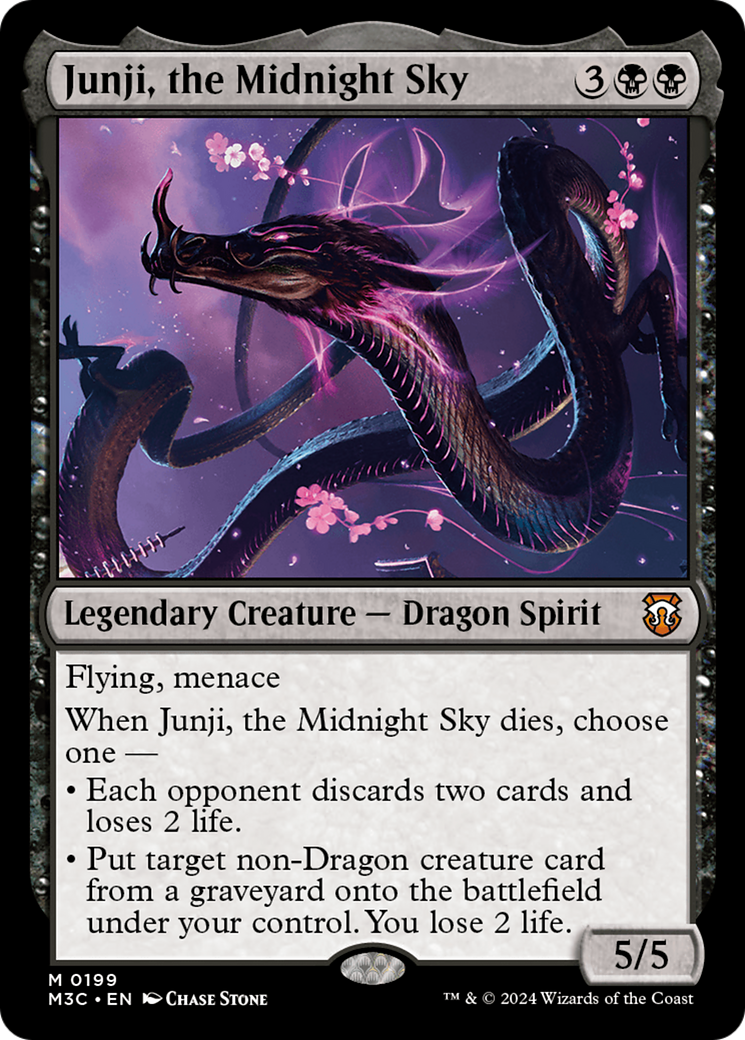 Junji, the Midnight Sky (Ripple Foil) [Modern Horizons 3 Commander] | Dumpster Cat Games