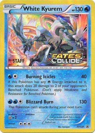 White Kyurem (XY128) (Staff) [XY: Black Star Promos] | Dumpster Cat Games