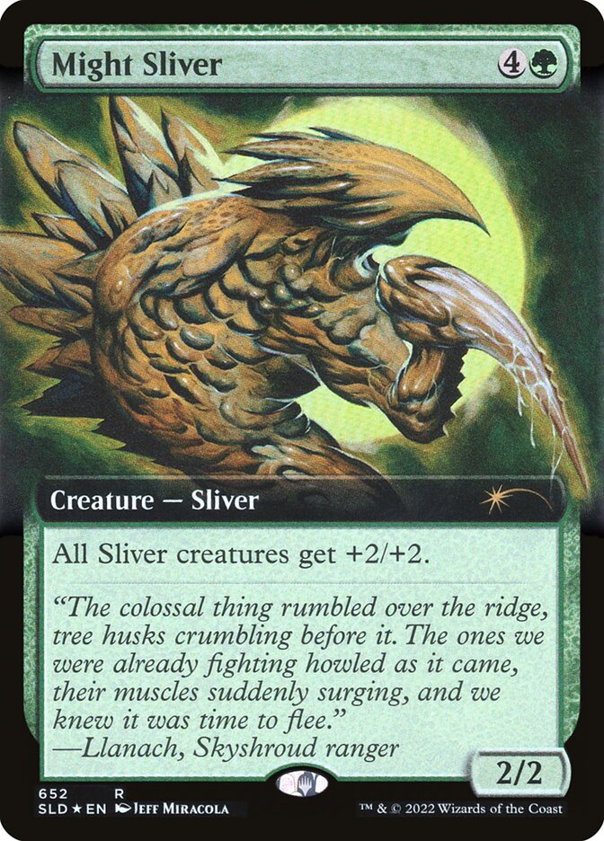 Might Sliver (Extended Art) [Secret Lair Drop Promos] | Dumpster Cat Games