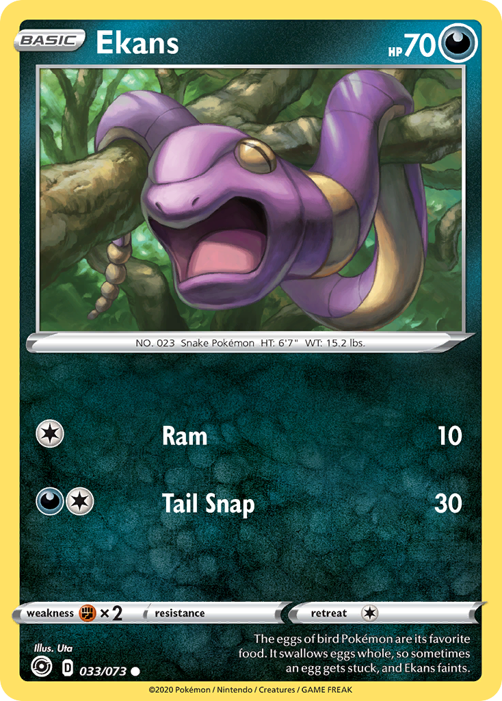 Ekans (033/073) [Sword & Shield: Champion's Path] | Dumpster Cat Games