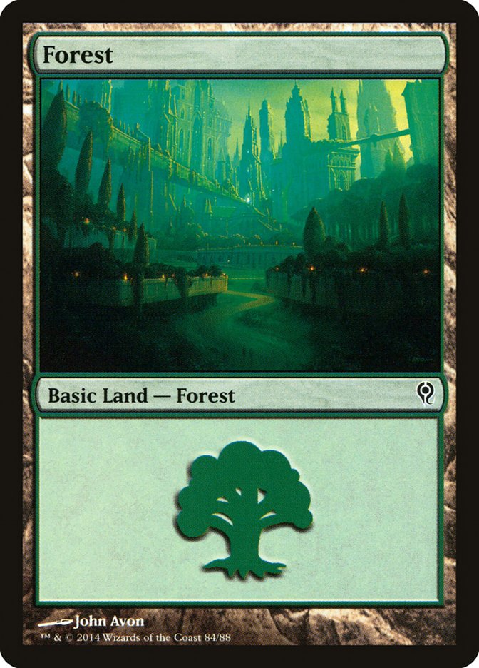 Forest (84) [Duel Decks: Jace vs. Vraska] | Dumpster Cat Games