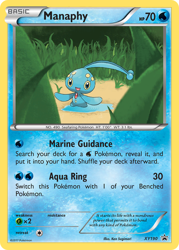 Manaphy (XY190) [XY: Black Star Promos] | Dumpster Cat Games