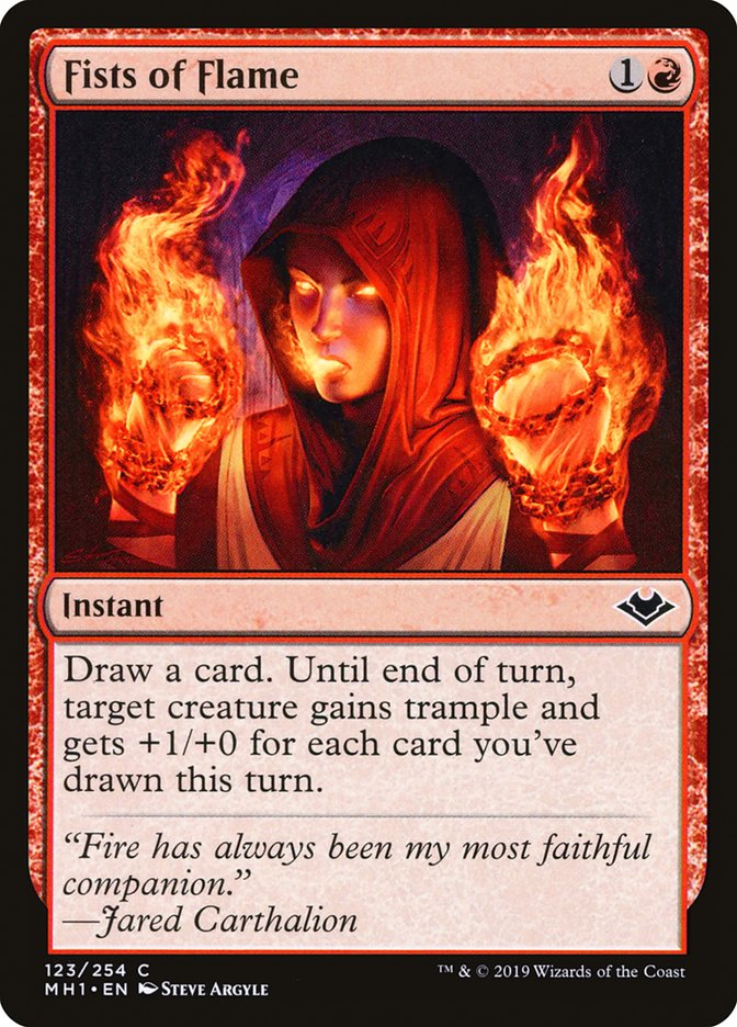 Fists of Flame [Modern Horizons] | Dumpster Cat Games