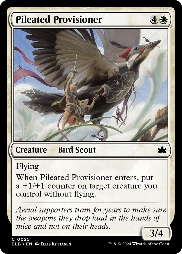 Pileated Provisioner [Bloomburrow] | Dumpster Cat Games