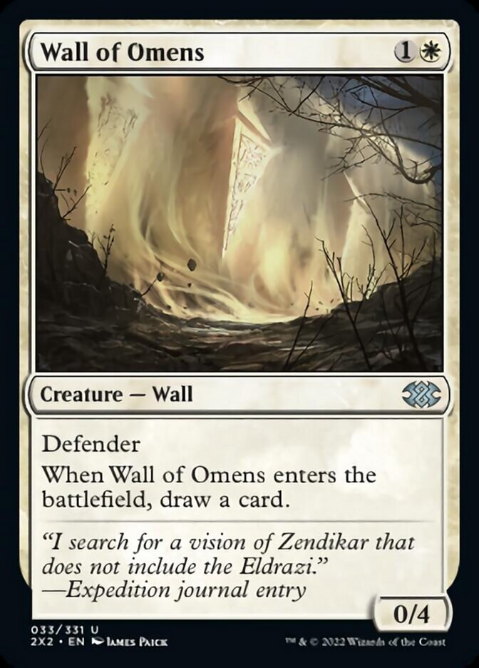 Wall of Omens [Double Masters 2022] | Dumpster Cat Games