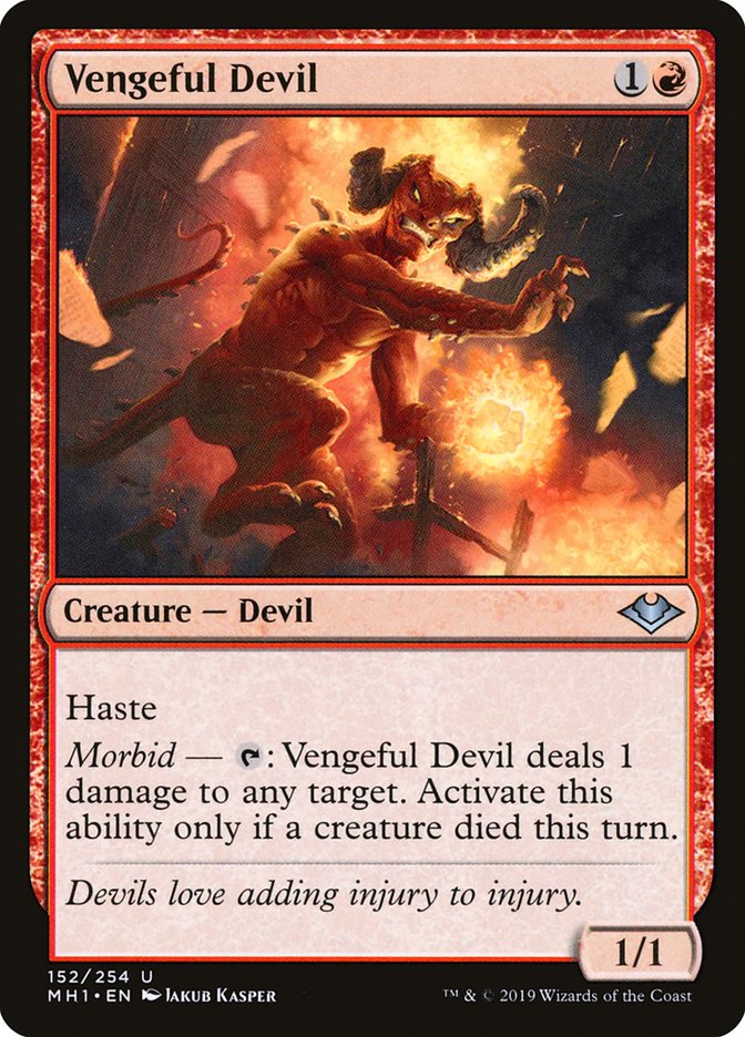 Vengeful Devil [Modern Horizons] | Dumpster Cat Games