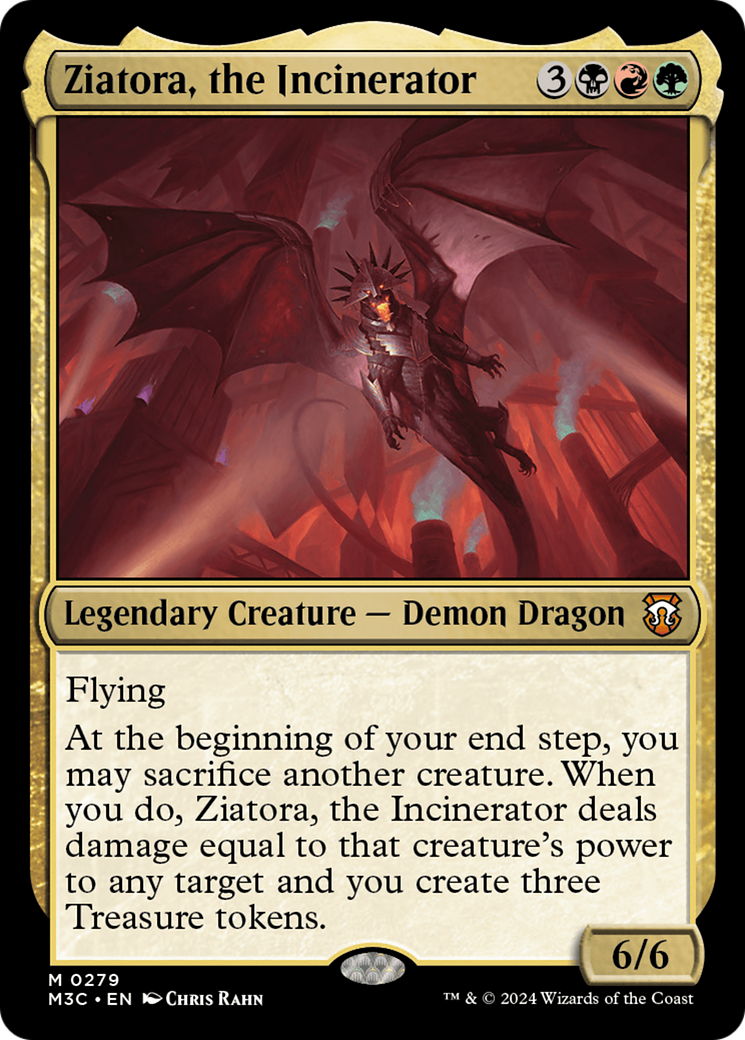 Ziatora, the Incinerator (Ripple Foil) [Modern Horizons 3 Commander] | Dumpster Cat Games