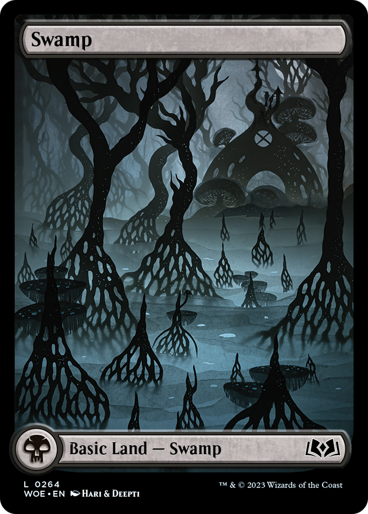 Swamp (264) (Full-Art) [Wilds of Eldraine] | Dumpster Cat Games