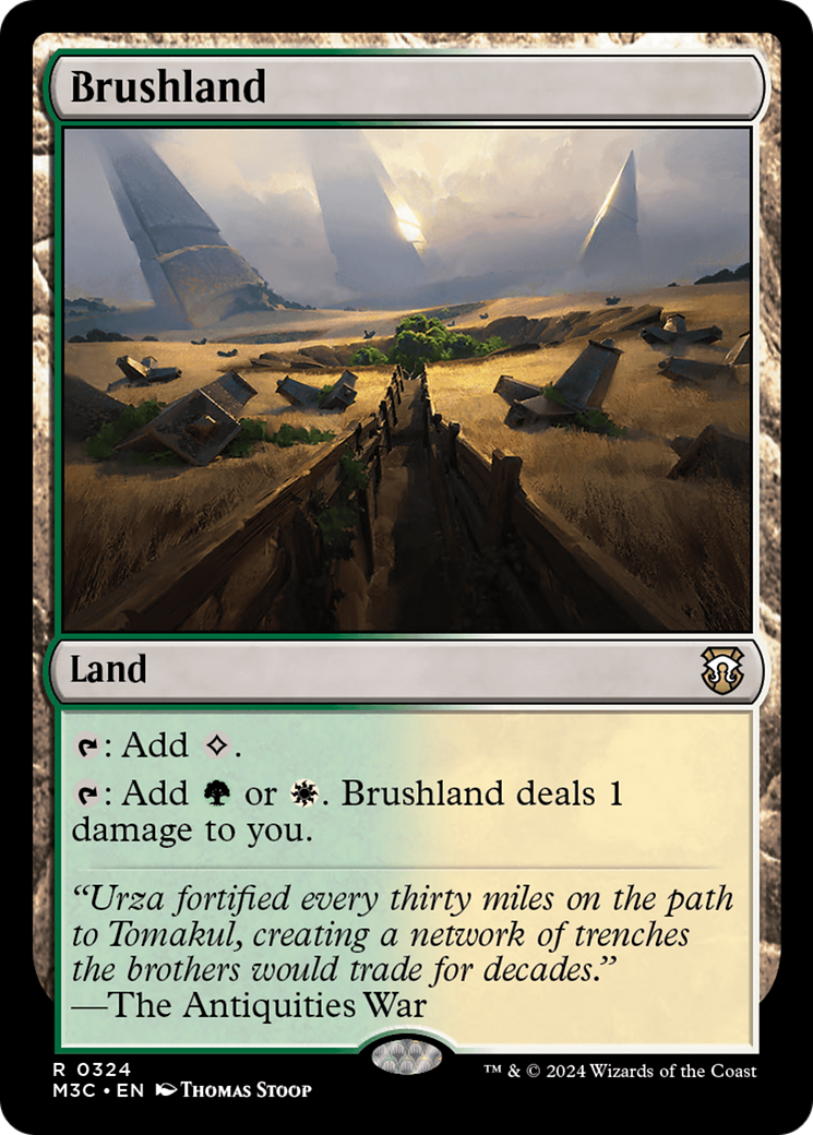 Brushland (Ripple Foil) [Modern Horizons 3 Commander] | Dumpster Cat Games