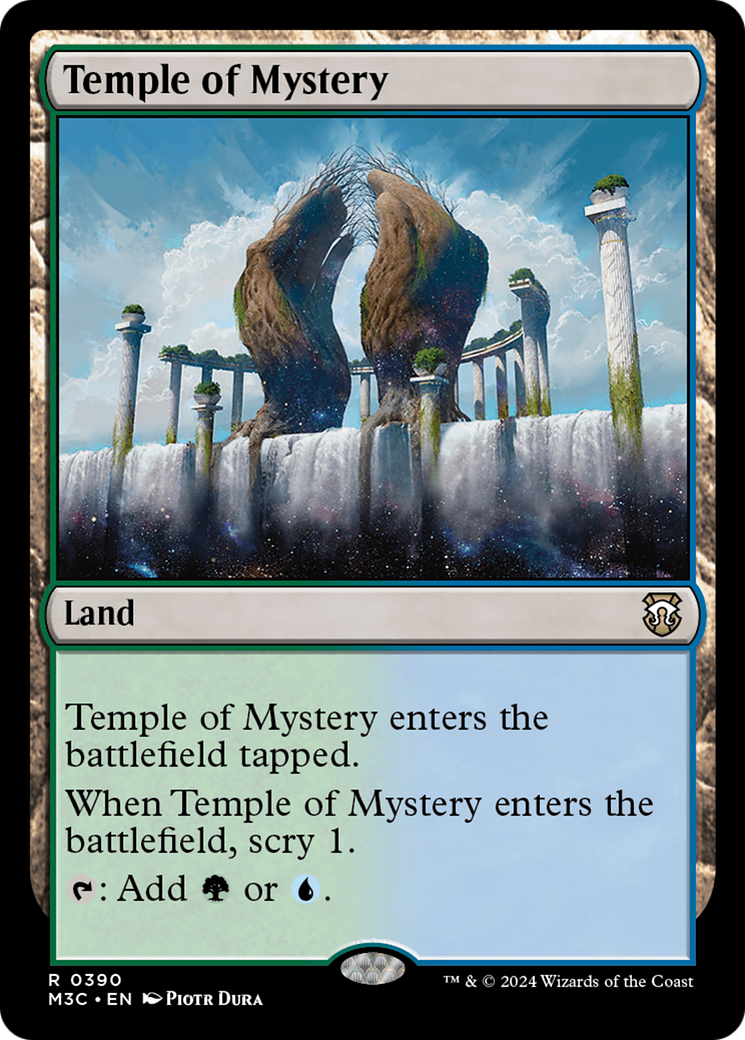 Temple of Mystery (Ripple Foil) [Modern Horizons 3 Commander] | Dumpster Cat Games