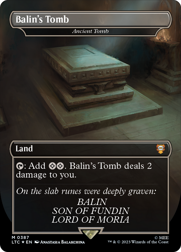 Balin's Tomb - Ancient Tomb (Surge Foil Realms and Relics) [The Lord of the Rings: Tales of Middle-Earth Commander] | Dumpster Cat Games