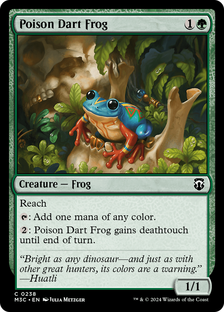 Poison Dart Frog (Ripple Foil) [Modern Horizons 3 Commander] | Dumpster Cat Games