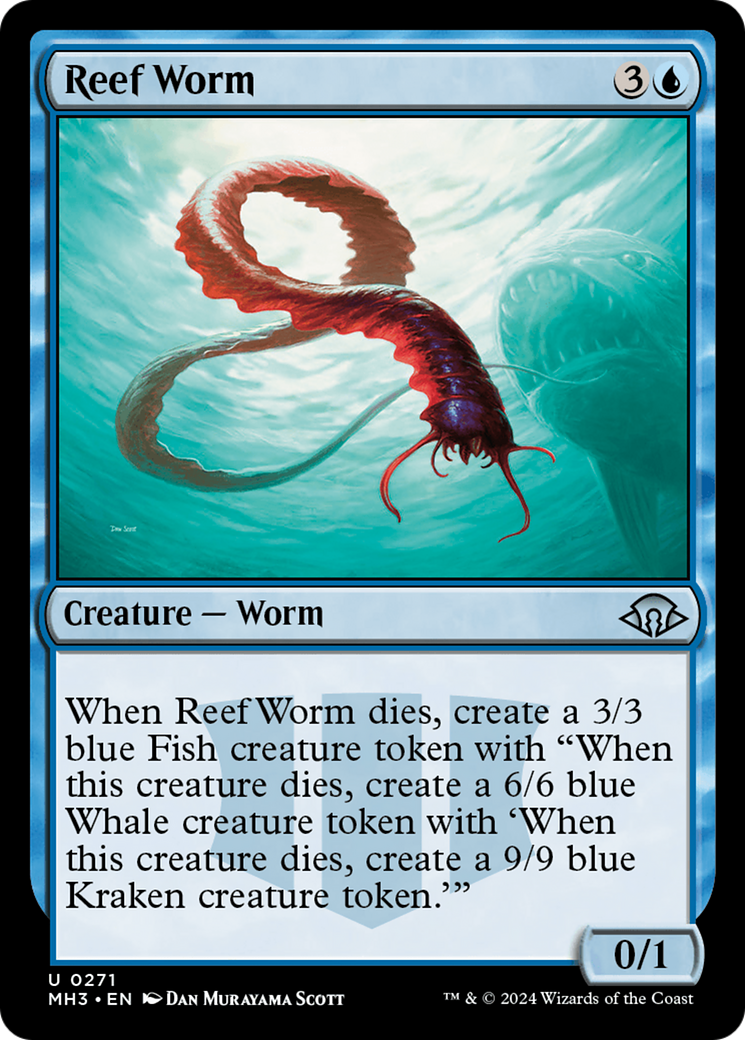 Reef Worm [Modern Horizons 3] | Dumpster Cat Games