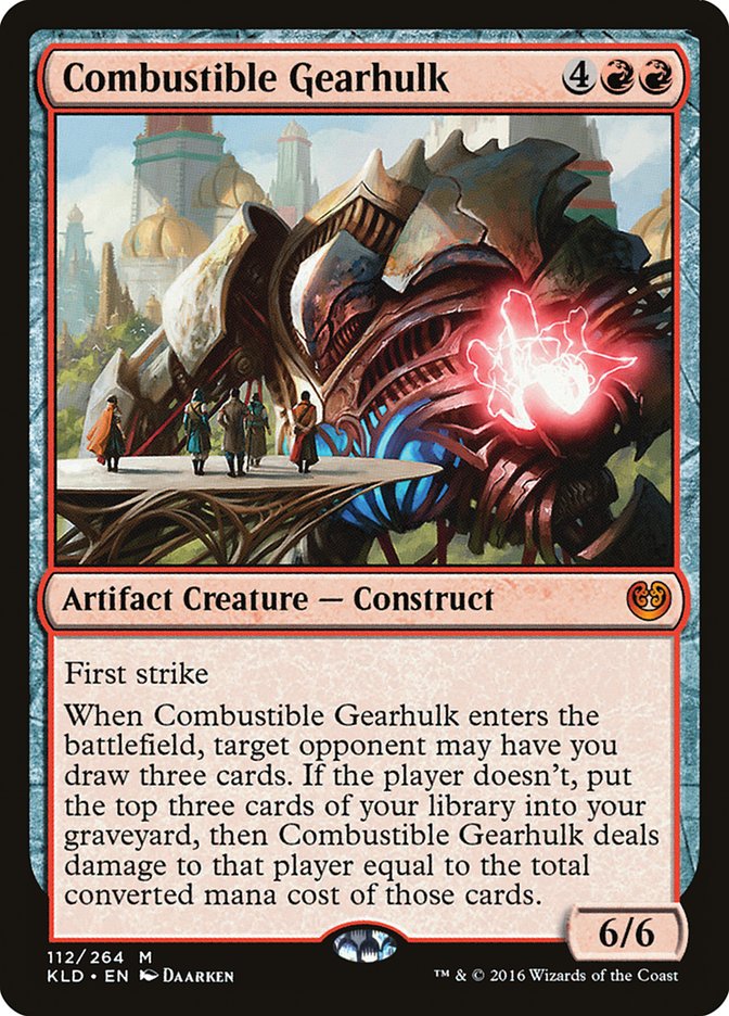 Combustible Gearhulk [Kaladesh] | Dumpster Cat Games