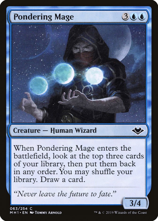 Pondering Mage [Modern Horizons] | Dumpster Cat Games