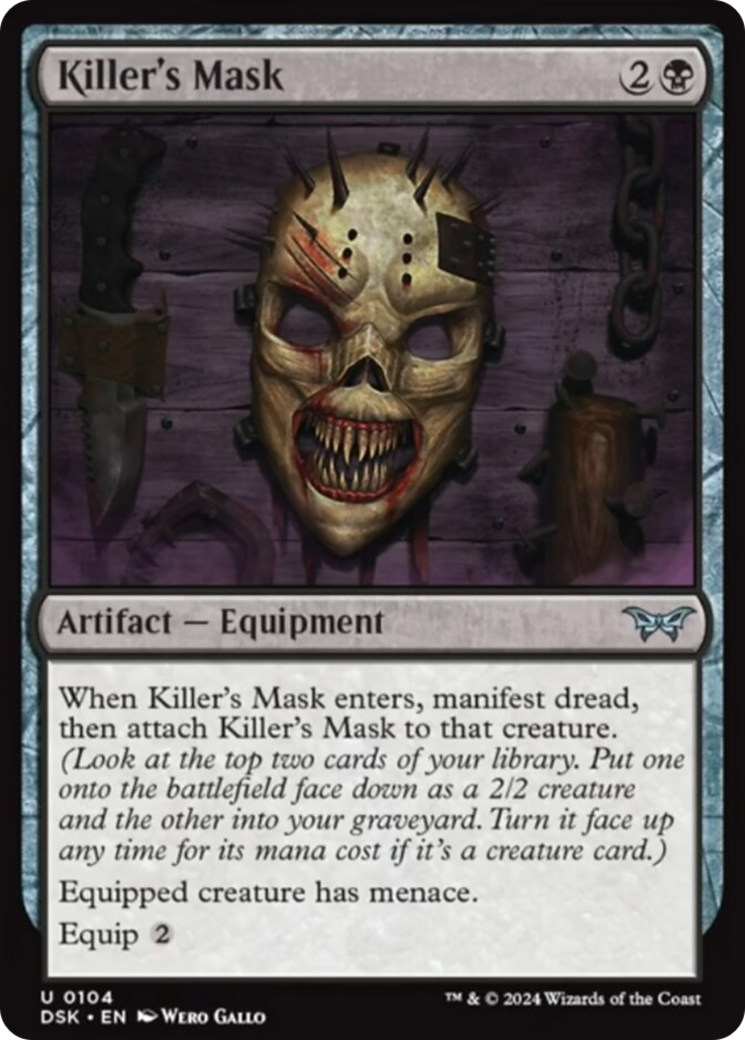 Killer's Mask [Duskmourn: House of Horror] | Dumpster Cat Games